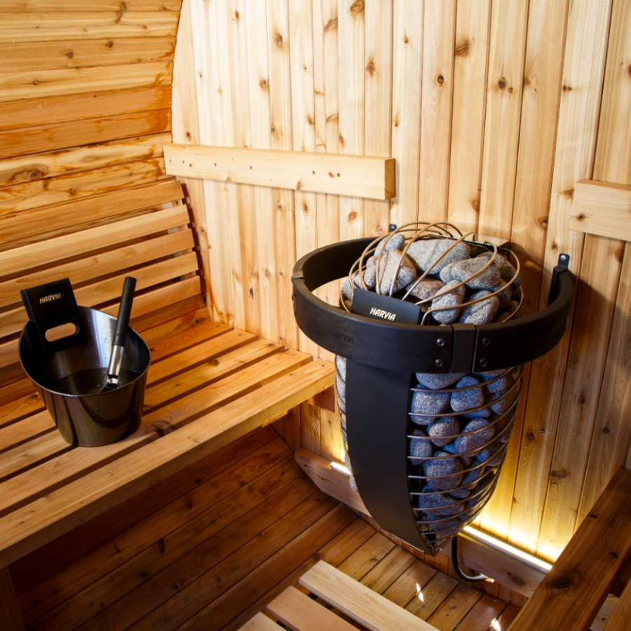 Harvia Spirit Sauna Heater Package with Rocks and WiFi Control, UL Listed