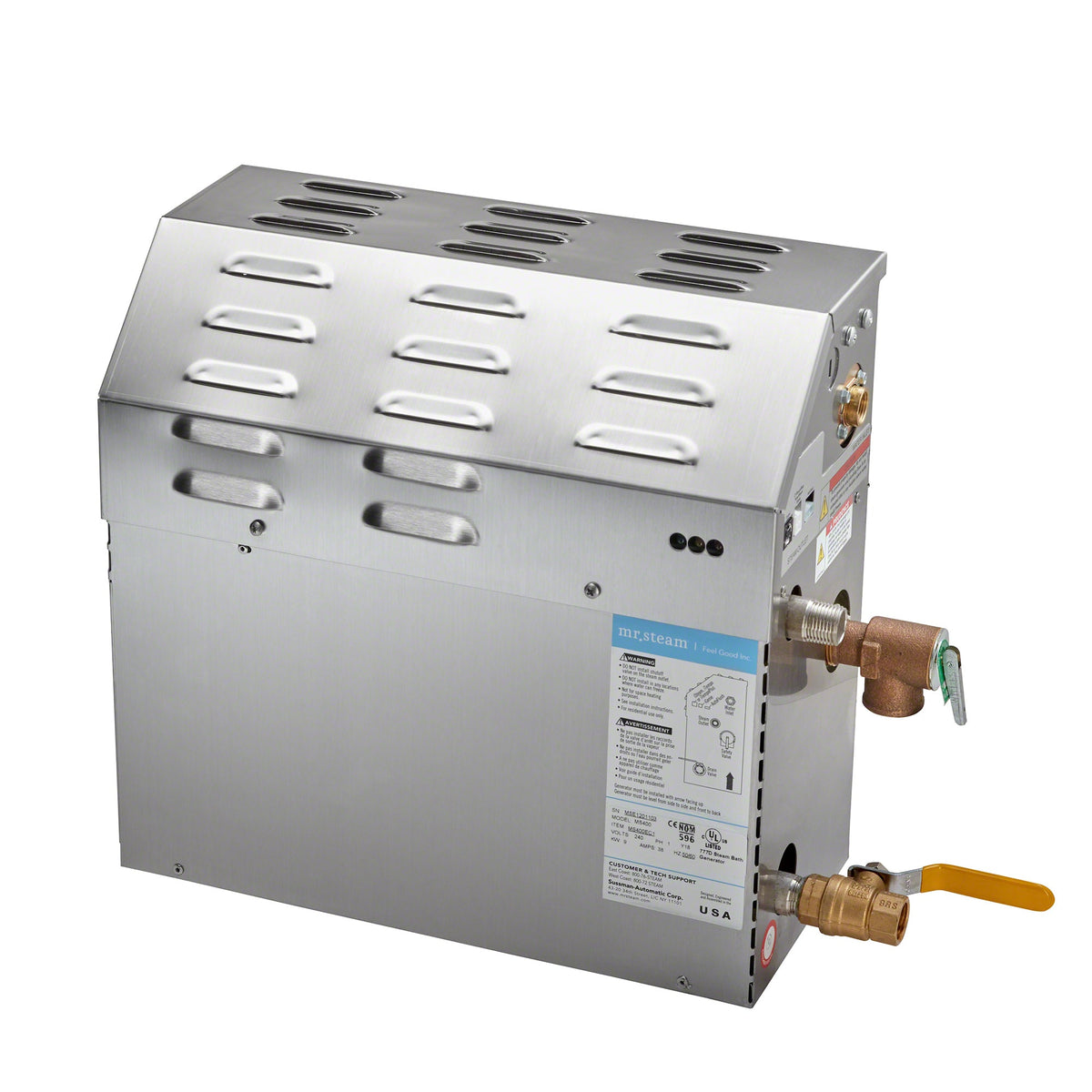 Mr. Steam MS150R2401X MS Series 6kW Steam Shower Generator with Express Steam – 240V 1-Phase, Up to 107 cu. ft.