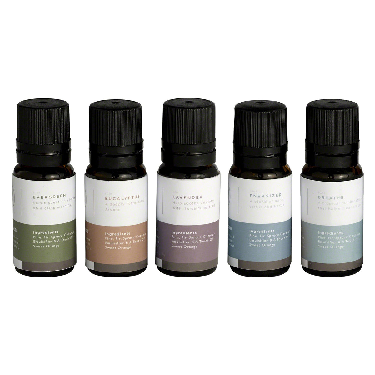 Mr. Steam AromaSteam Essential Oil 5-Pack – 10 mL Bottles for Steam Shower Aromatherapy (MS ESSENTIAL 5)