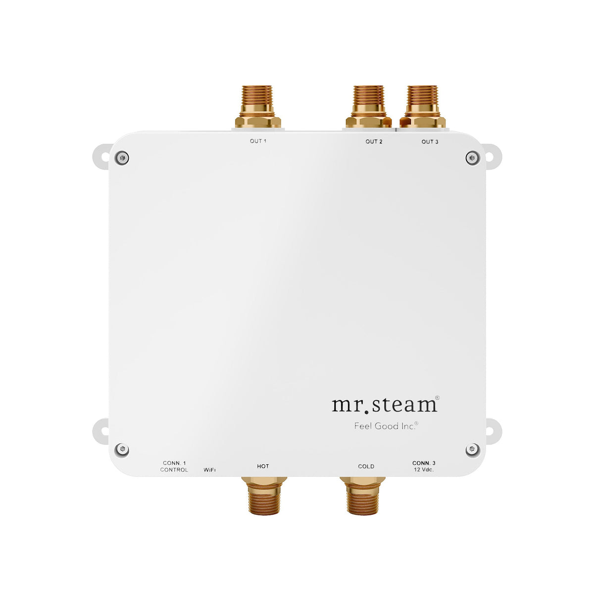 Mr. Steam SpaH2O Digital Thermostatic Shower Valve for iSteamX Control – 3 Outlets, Programmable (SPAH2O)