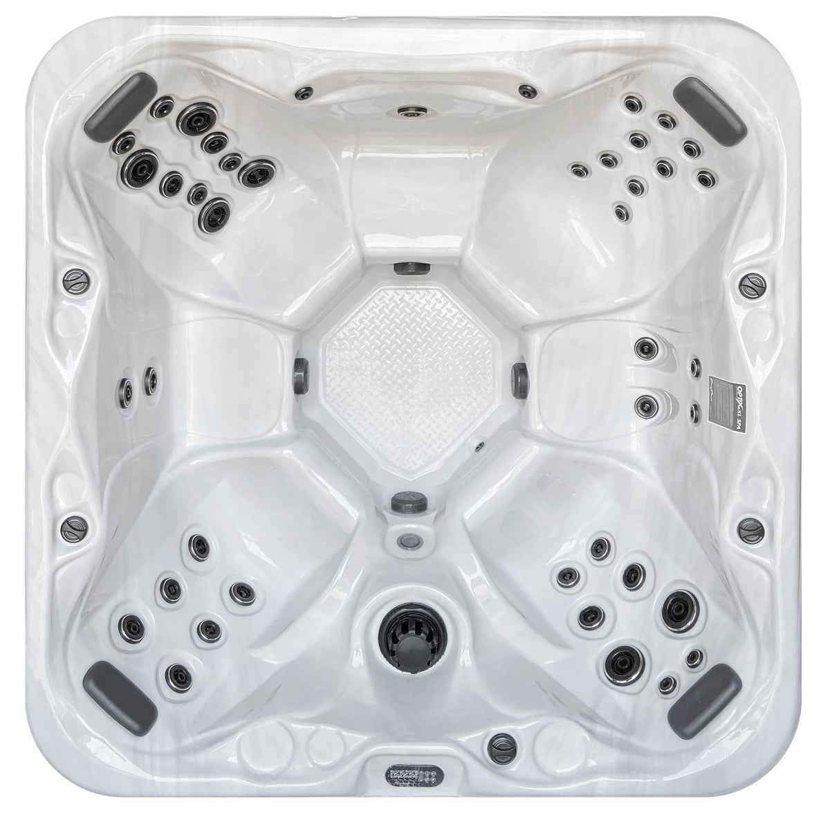 Sunbelt SB 820 hot tub, top view