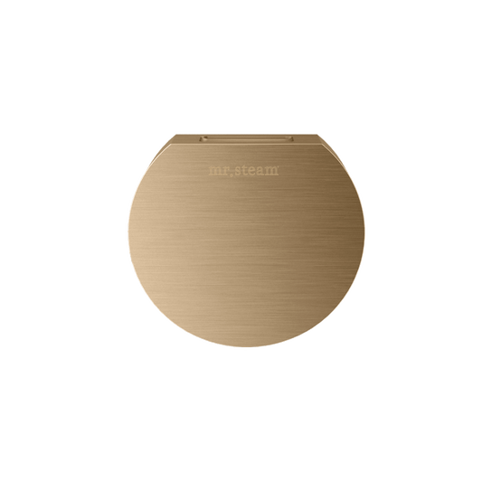 Mr. Steam Designer 3 in. Steamhead with AromaTherapy Reservoir – Round or Square, 8 Designer Finishes (104515/104516)