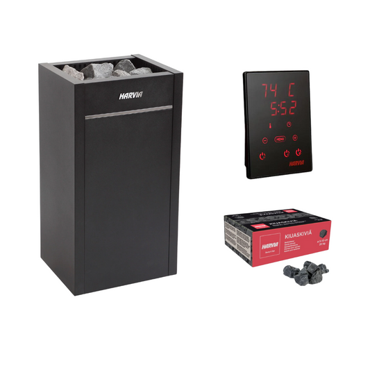 Harvia Virta Sauna Heater Package with Rocks and WiFi Control, UL Listed