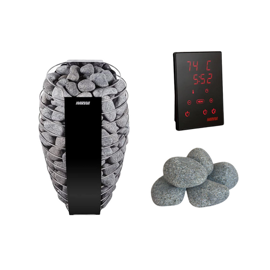 Harvia Spirit Sauna Heater Package with Rocks and WiFi Control, UL Listed