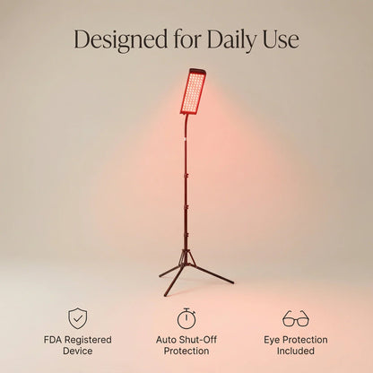 Nicebeam Sleep Healing Red Light Floor Lamp with Remote