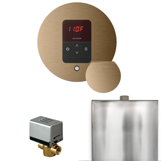 Mr. Steam Basic Butler Steam Shower Control Package – iTempo Control, Designer Steamhead, AutoFlush & Drip Pan for MS & Super Generators