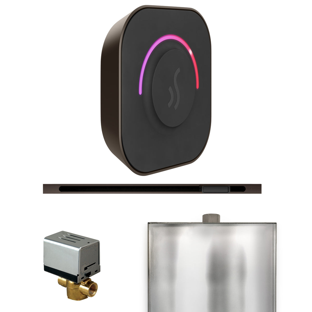 Mr. Steam ButlerTouch Linear Steam Shower Control Package – TempoTouch Control, Linear Steamhead, AutoFlush & Drip Pan for MS & Super Generators