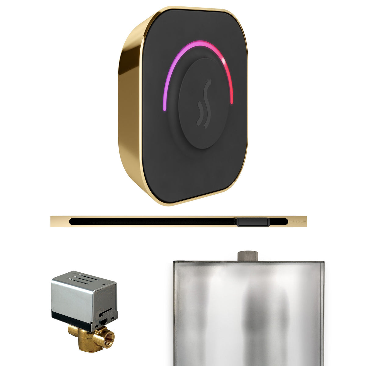 Mr. Steam ButlerTouch Linear Steam Shower Control Package – TempoTouch Control, Linear Steamhead, AutoFlush & Drip Pan for MS & Super Generators