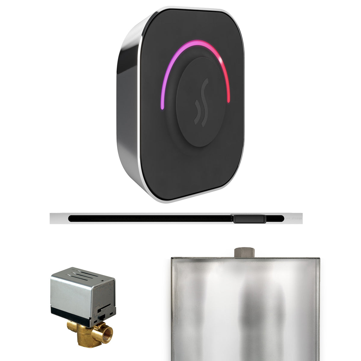 Mr. Steam ButlerTouch Linear Steam Shower Control Package – TempoTouch Control, Linear Steamhead, AutoFlush & Drip Pan for MS & Super Generators