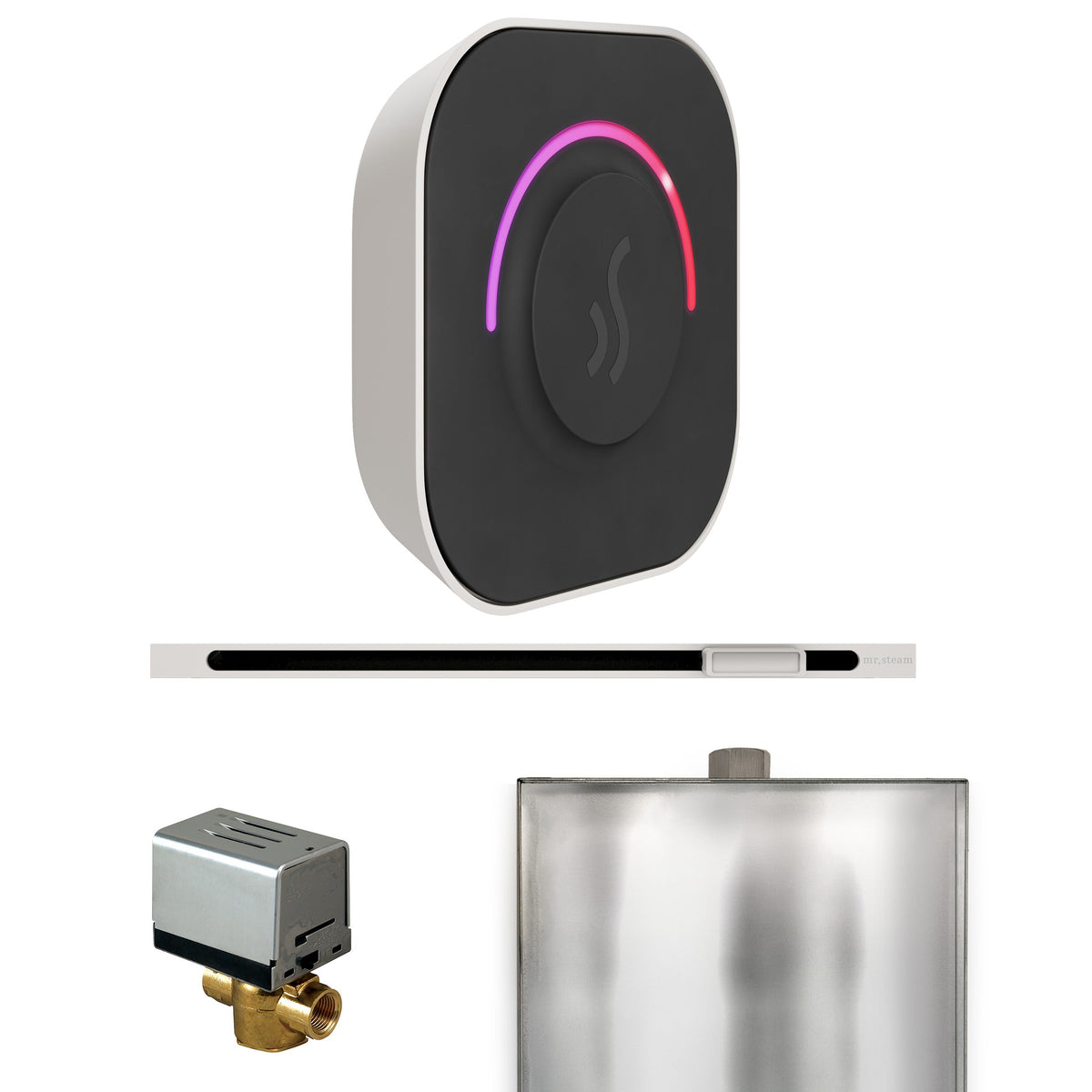 Mr. Steam ButlerTouch Linear Steam Shower Control Package – TempoTouch Control, Linear Steamhead, AutoFlush & Drip Pan for MS & Super Generators