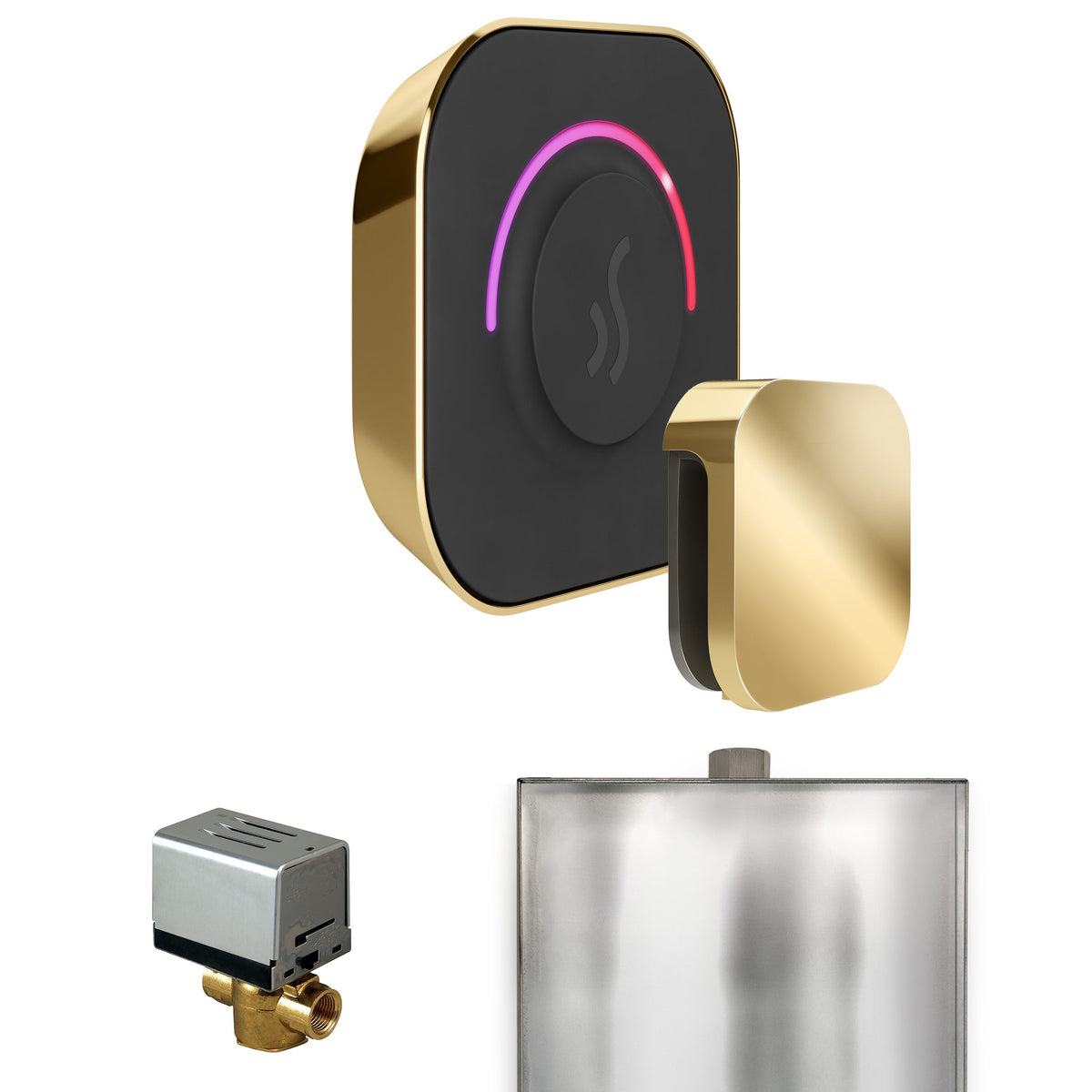 Mr. Steam ButlerTouch Steam Shower Control Package – TempoTouch Control, Aroma Steamhead, AutoFlush & Drip Pan for MS & Super Generators
