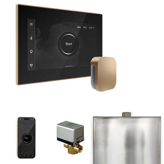 Mr. Steam XButler Steam Shower Control Package – iSteamX Control, Aroma Steamhead, AutoFlush & Drip Pan for MS & Super Generators