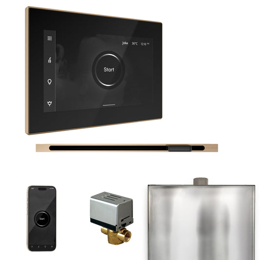 Mr. Steam XButler Linear Steam Shower Control Package – iSteamX Control, 16 in. Linear Steamhead, AutoFlush & Drip Pan for MS & Super Generators