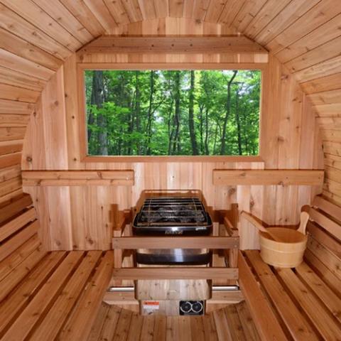 Harvia KIP60B JH60BU1UL Kip Series 6kW Stainless Steel Sauna Heater with Built-In Controls, 240V 1PH, UL Listed