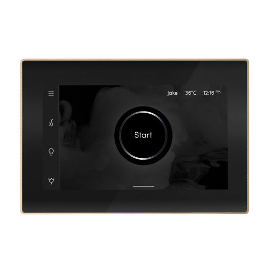 Mr. Steam iSteamX Touchscreen Steam Shower Control and Steamhead – Bluetooth, Black or White, 8 Designer Finishes