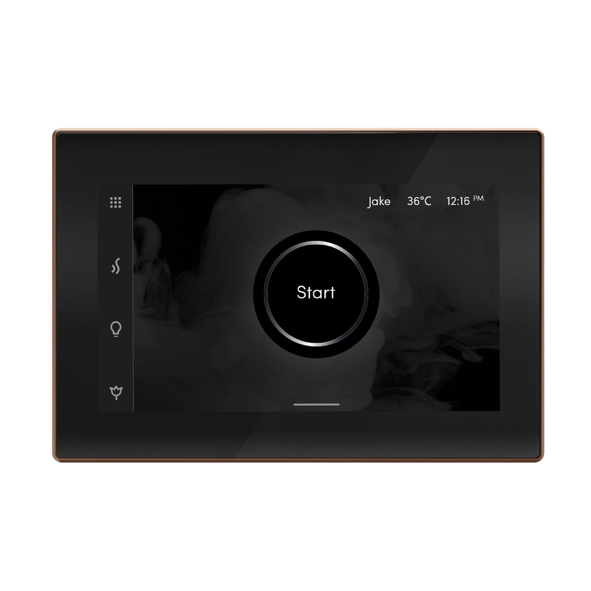 Mr. Steam iSteamX Touchscreen Steam Shower Control and Steamhead – Bluetooth, Black or White, 8 Designer Finishes