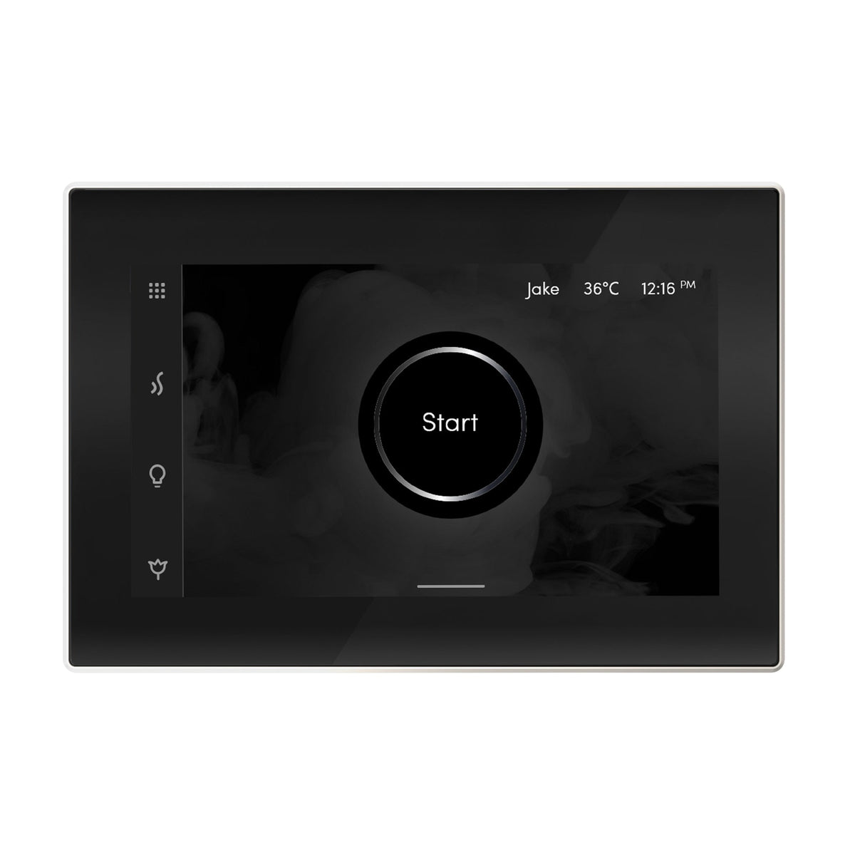 Mr. Steam iSteamX Touchscreen Steam Shower Control and Steamhead – Bluetooth, Black or White, 8 Designer Finishes