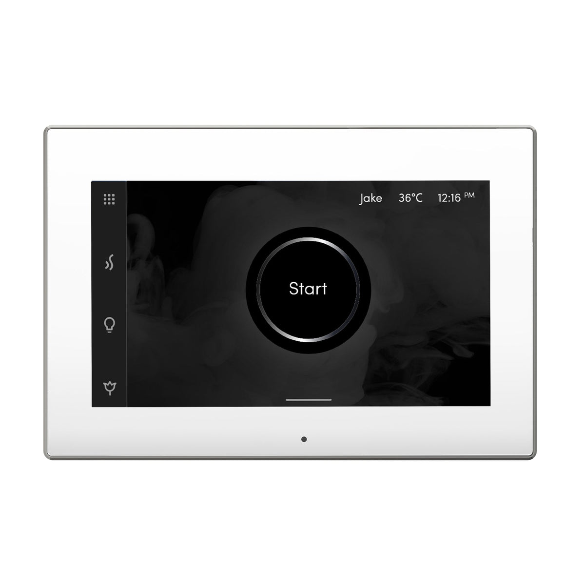 Mr. Steam iSteamX Touchscreen Steam Shower Control and Steamhead – Bluetooth, Black or White, 8 Designer Finishes