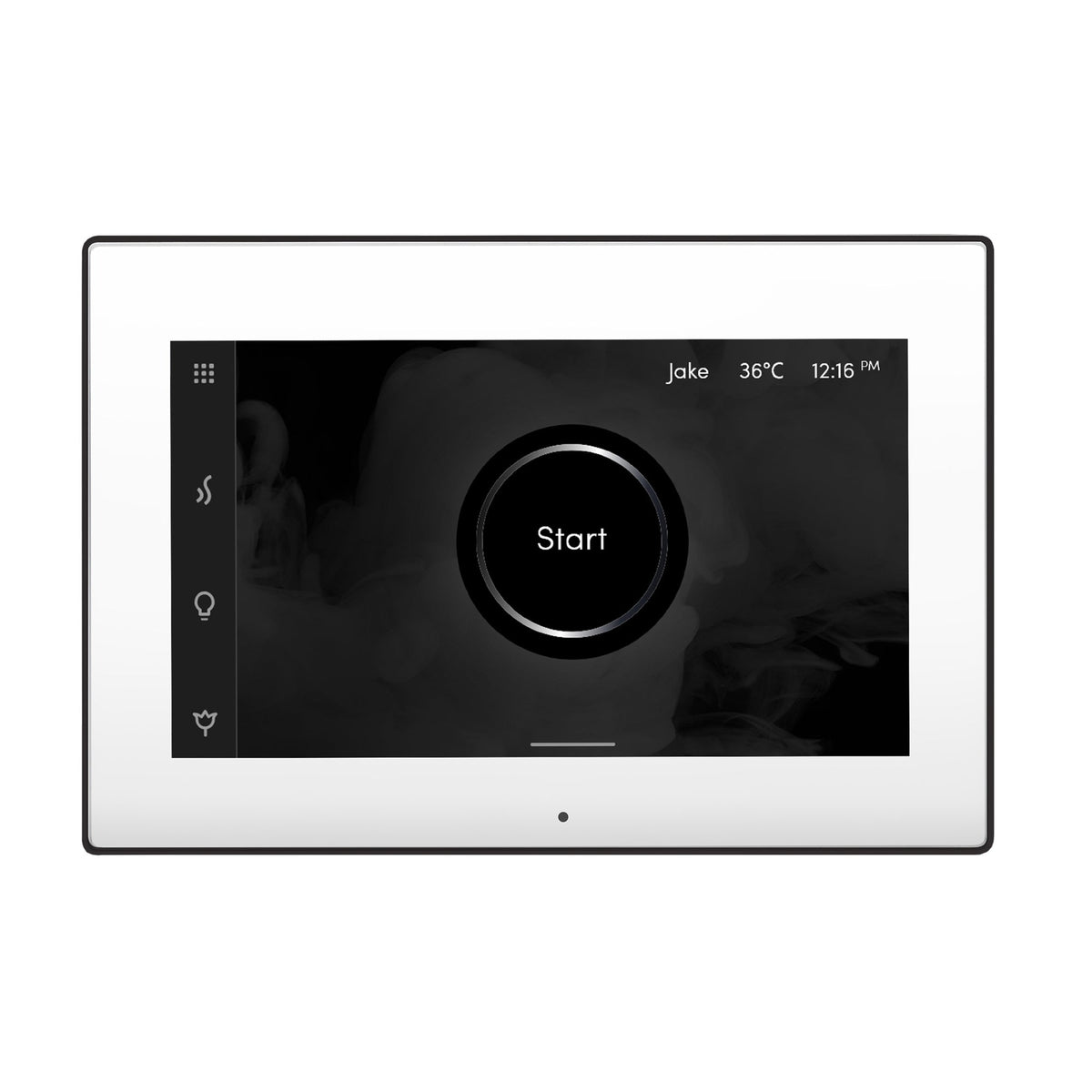 Mr. Steam iSteamX Touchscreen Steam Shower Control and Steamhead – Bluetooth, Black or White, 8 Designer Finishes