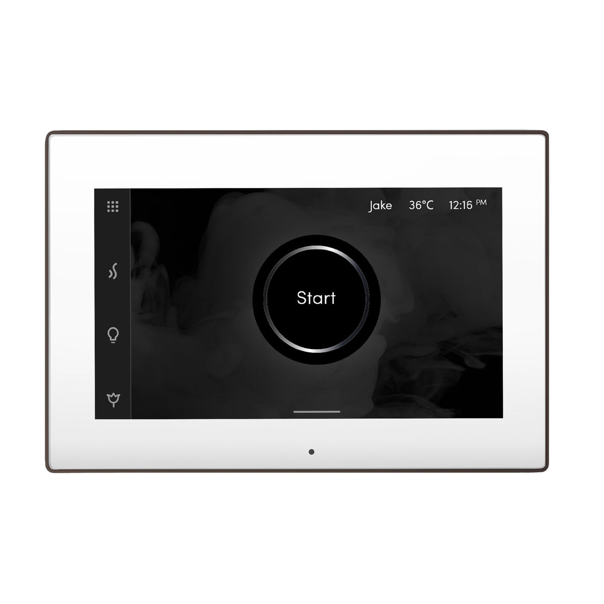 Mr. Steam iSteamX Touchscreen Steam Shower Control and Steamhead – Bluetooth, Black or White, 8 Designer Finishes