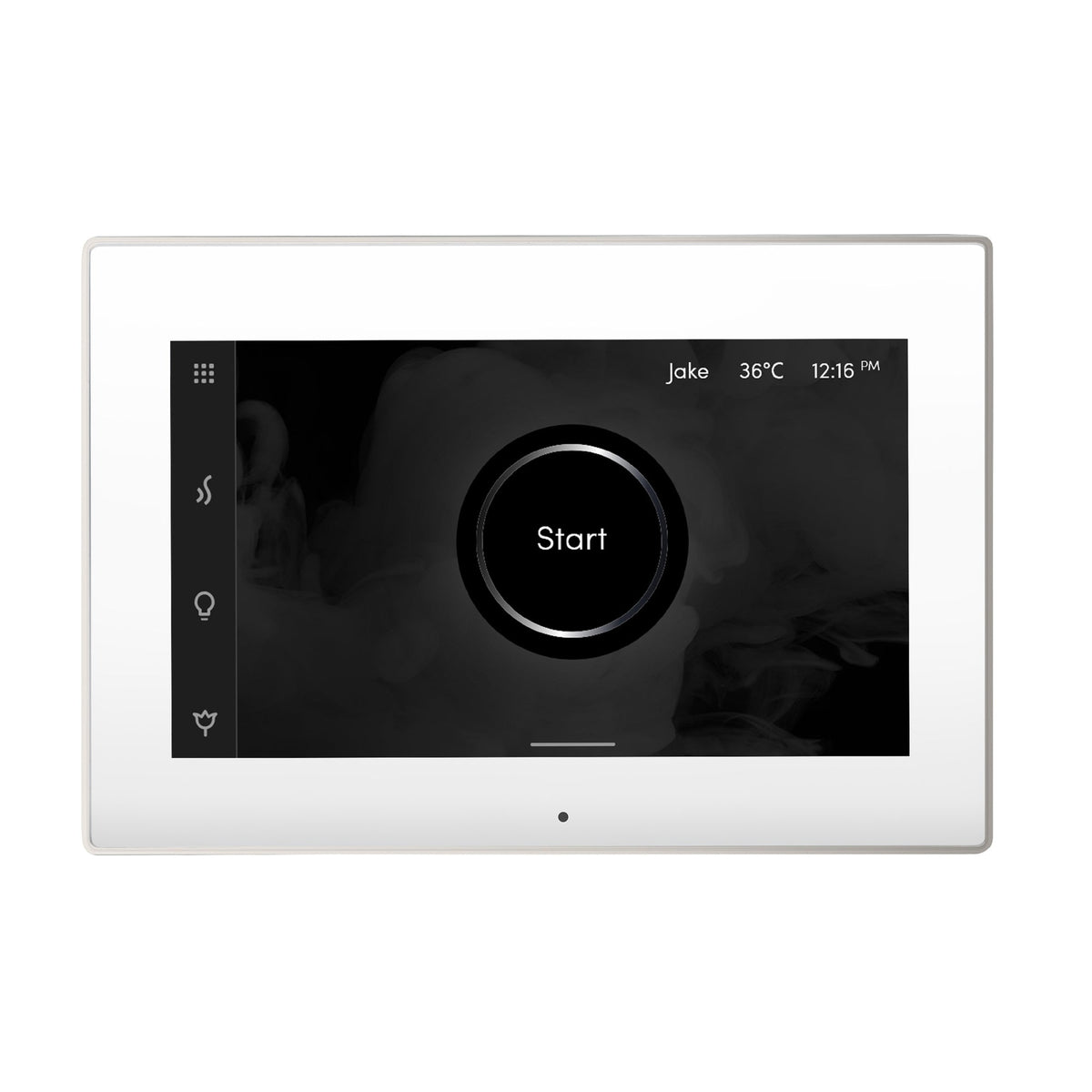 Mr. Steam iSteamX Touchscreen Steam Shower Control and Steamhead – Bluetooth, Black or White, 8 Designer Finishes