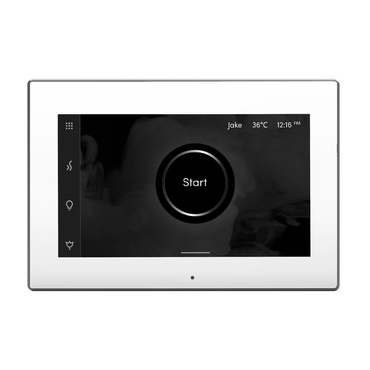 Mr. Steam iSteamX Touchscreen Steam Shower Control and Steamhead – Bluetooth, Black or White, 8 Designer Finishes