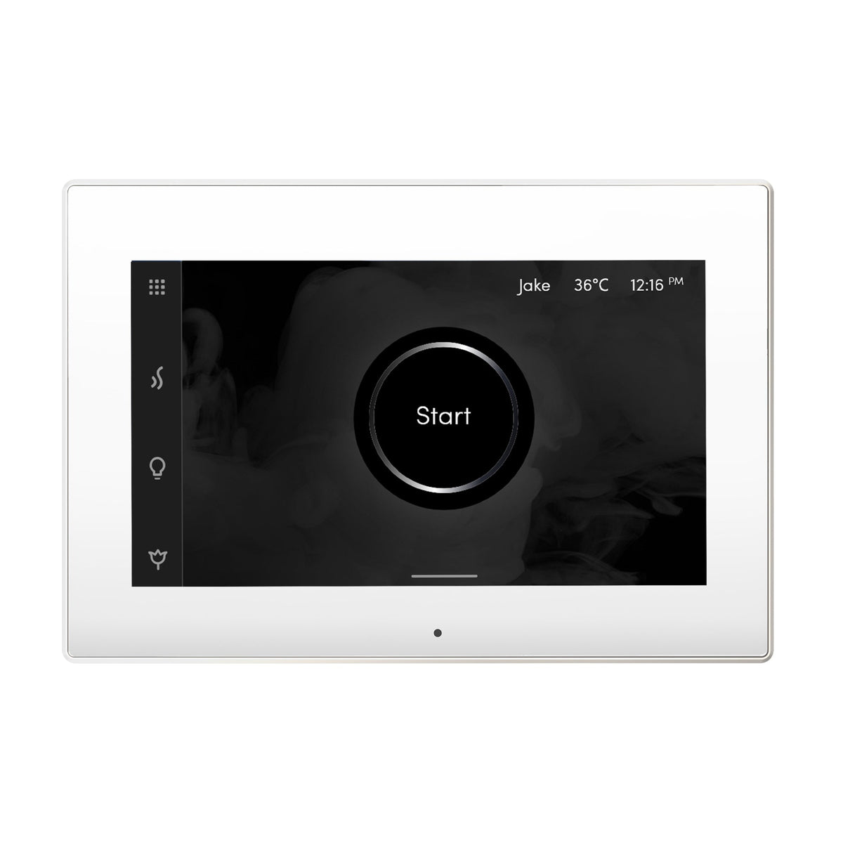 Mr. Steam iSteamX Touchscreen Steam Shower Control and Steamhead – Bluetooth, Black or White, 8 Designer Finishes