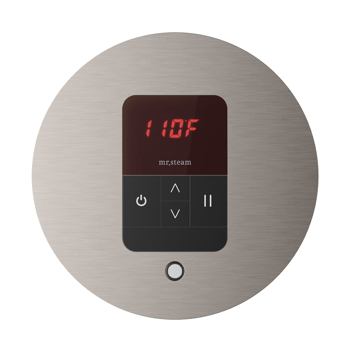 Mr. Steam iTempo Steam Shower Control and Steamhead – Round or Square, Flush-Mount, 8 Designer Finishes