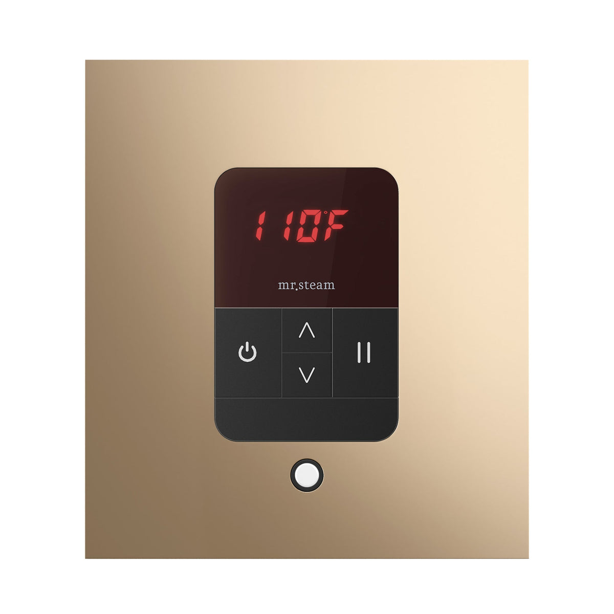Mr. Steam iTempo Steam Shower Control and Steamhead – Round or Square, Flush-Mount, 8 Designer Finishes