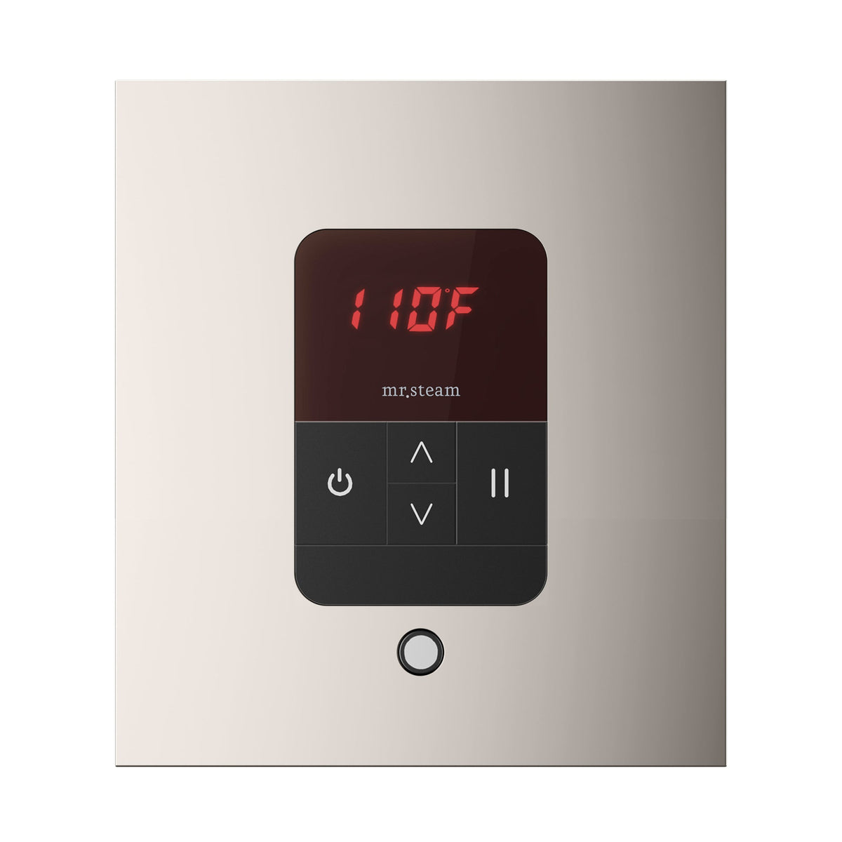 Mr. Steam iTempo Steam Shower Control and Steamhead – Round or Square, Flush-Mount, 8 Designer Finishes