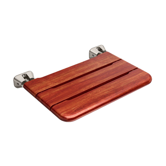 Mr. Steam Teak Folding Wall-Mounted Steam Shower Seat – 19.75 in., 250 lb Rated (MSWSEAT)