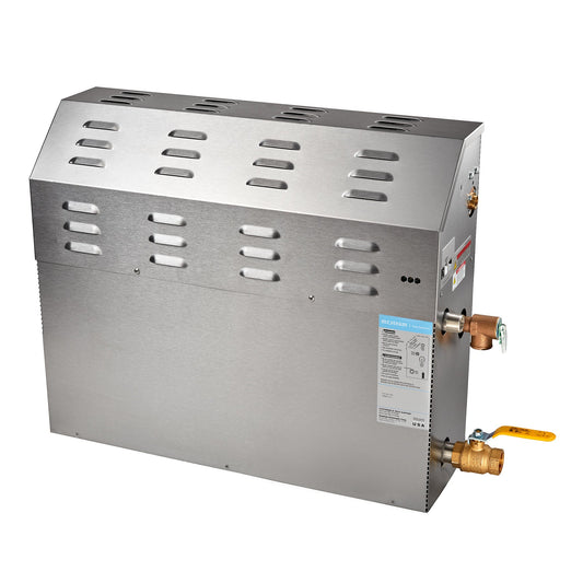 Mr. Steam MX5R2401X Max Series 24kW Steam Shower Generator with Express Steam – 240V 1-Phase, Up to 822 cu. ft.