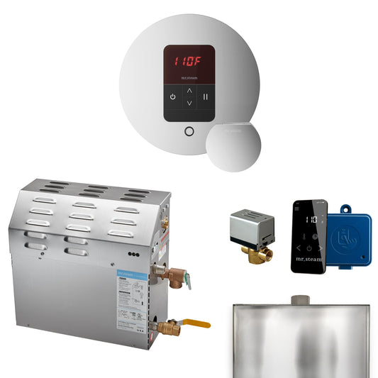 Mr. Steam Super Steam Shower Generator Package – 10, 12 or 15kW 240V with iTempo Control, Designer Steamhead, AutoFlush & SteamLinx