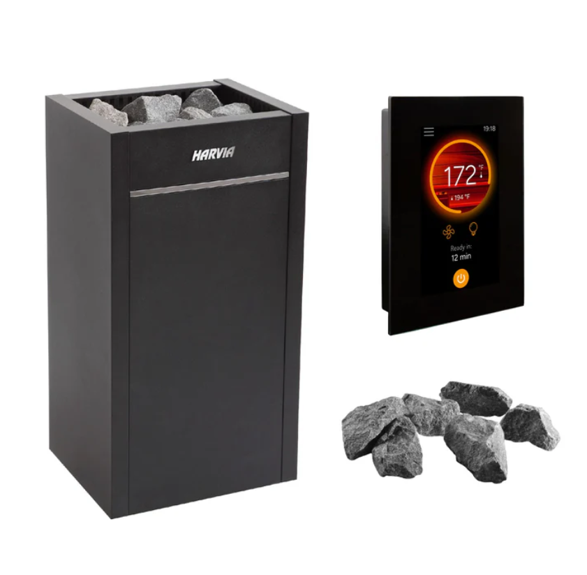Harvia Virta Sauna Heater Package with Rocks and WiFi Control, UL Listed