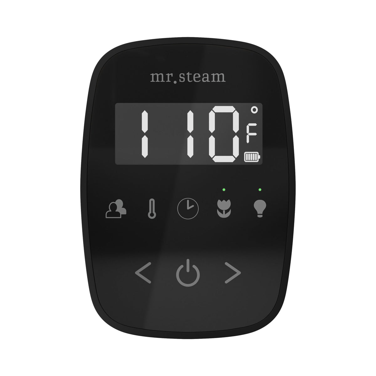 Mr. Steam TempoFlex Wireless Steam Shower Control and Steamhead – Black Control, 8 Steamhead Finishes
