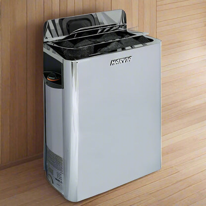 Harvia SW60 HSWS6U1BUL The Wall Series 6kW Stainless Steel Sauna Heater, 240V 1PH, UL Listed