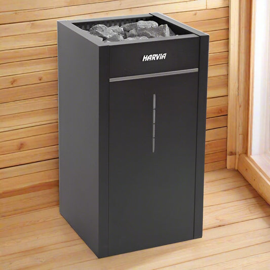 Harvia HL110SA HL11U1SAUL Virta Combi Series 10.5kW Black Sauna Heater, 240V 1PH, UL Listed