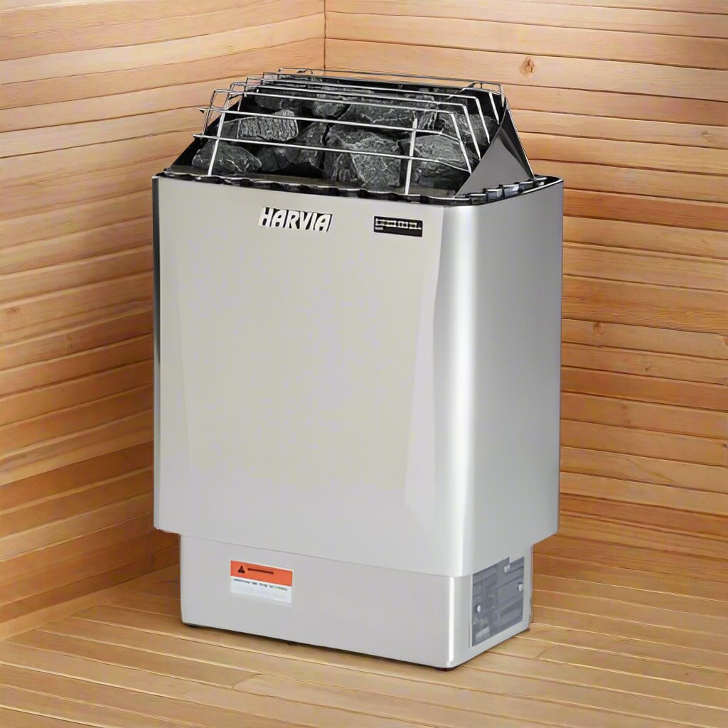 Harvia KIP80W JH80WU3IUL Kip Series 8kW Stainless Steel Sauna Heater, 208V 3PH, UL Listed