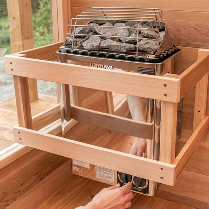 Harvia KIP60B JH60BU1UL Kip Series 6kW Stainless Steel Sauna Heater with Built-In Controls, 240V 1PH, UL Listed