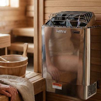 Harvia KIP80W JH80WU3IUL Kip Series 8kW Stainless Steel Sauna Heater, 208V 3PH, UL Listed