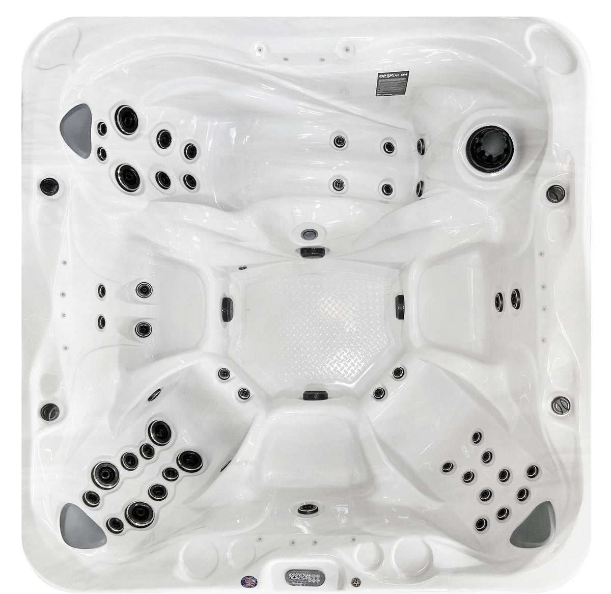 Sunbelt SB 821 hot tub, top view